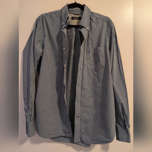 Nautica Pleated Shirt M - Picture 4 of 7